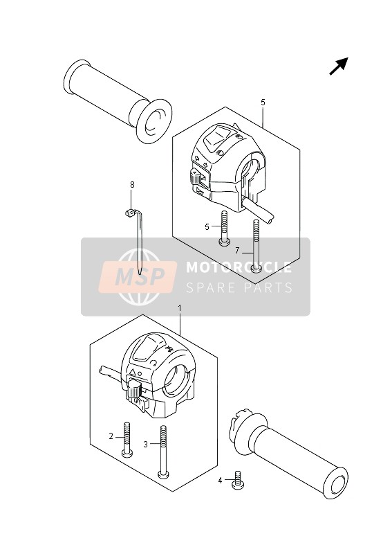 Suzuki UH200A BURGMAN 2014 Handle Switch for a 2014 Suzuki UH200A BURGMAN